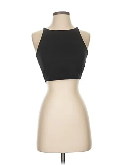 Pre-owned Zara W&b Collection Tank Top Black Halter Neckline Tops