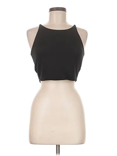Pre-owned Zara W&b Collection Tank Top Black Halter Neckline Tops