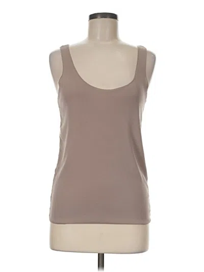 Pre-owned Zara W&b Collection Tank Top Brown Strapless Neckline Tops