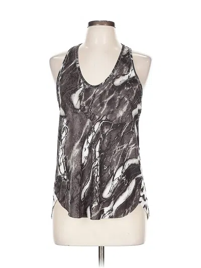 Pre-owned Zara W&b Collection Tank Top Gray Halter Neckline Tops