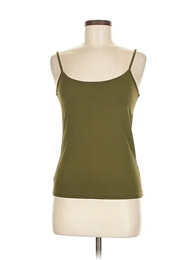 Pre-owned Zara W&b Collection Tank Top Green Strapless Neckline Tops