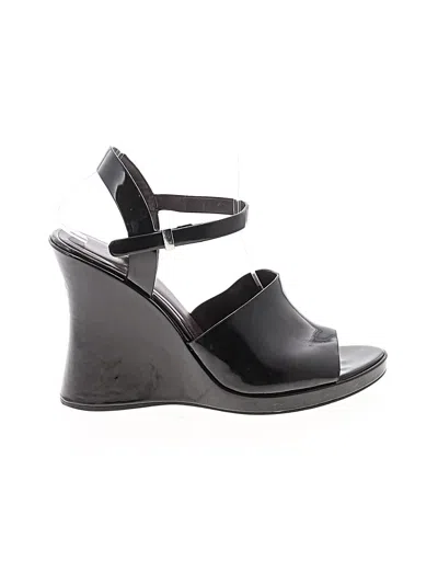 Pre-owned Zara Wedges In Black