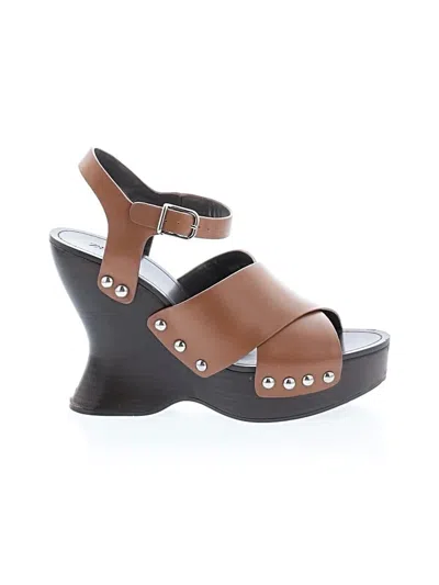 Pre-owned Zara Wedges In Brown
