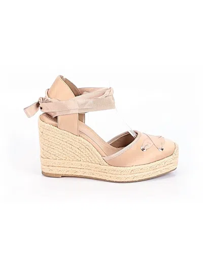 Pre-owned Zara Wedges In Tan
