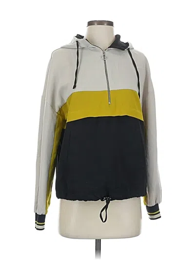 Pre-owned Zara Windbreaker Jacket In Gray