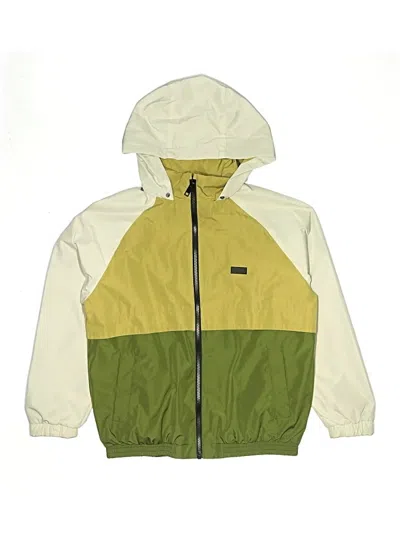 Pre-owned Zara Kids' Windbreaker Jacket In Green