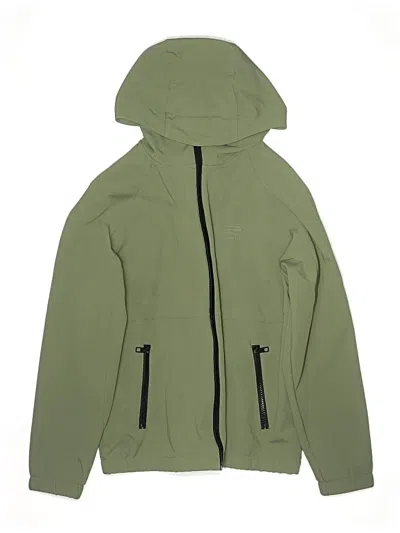 Pre-owned Zara Kids' Windbreaker Jacket In Green