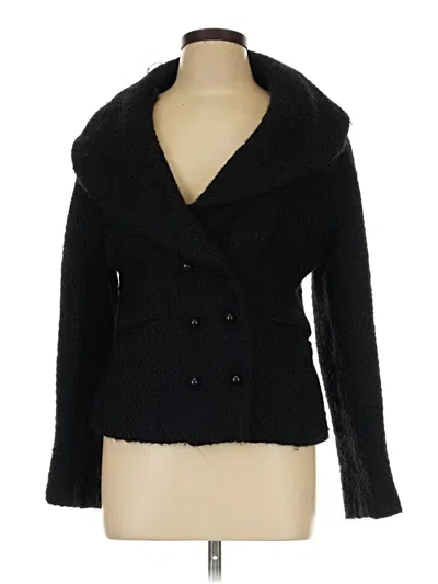 Pre-owned Zara Wool Blazer Jacket In Black