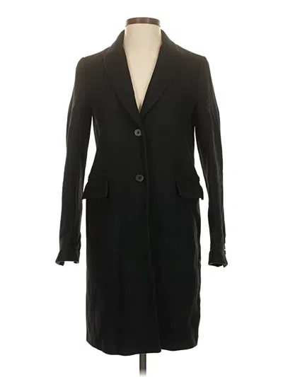 Pre-owned Zara Wool Coat In Black