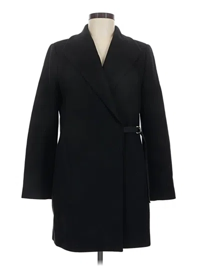 Pre-owned Zara Wool Coat In Black