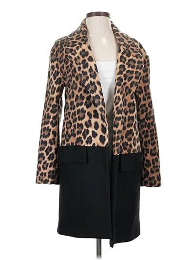 Pre-owned Zara Wool Coat In Brown