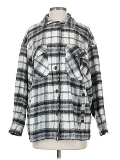 Pre-owned Zara Wool Coat In Gray