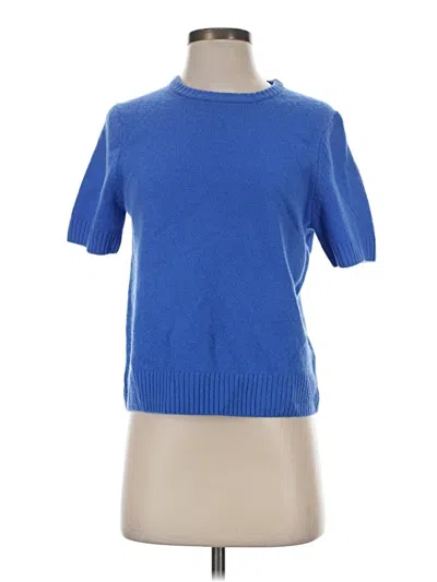 Pre-owned Zara Wool Pullover Sweater In Blue