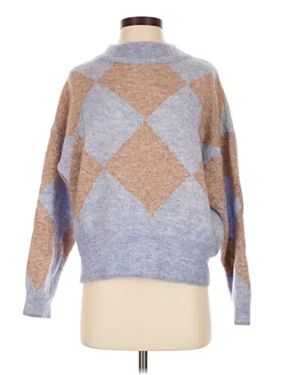 Pre-owned Zara Wool Pullover Sweater In Blue
