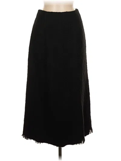 Pre-owned Zara Wool Skirt In Black