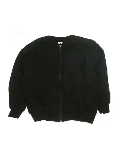 Pre-owned Zara Kids' Zip Up Hoodie In Black