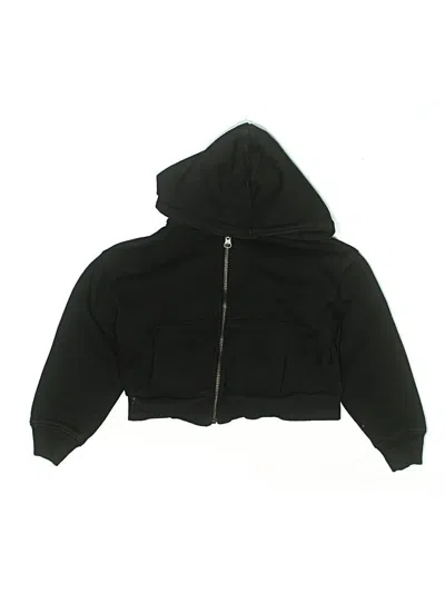 Pre-owned Zara Kids' Zip Up Hoodie In Black