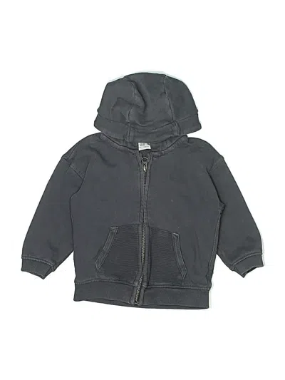 Pre-owned Zara Kids' Zip Up Hoodie In Gray