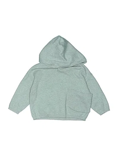 Pre-owned Zara Babies' Zip Up Hoodie In Green