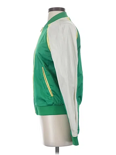 Pre-owned Zara Zip Up Hoodie In Green