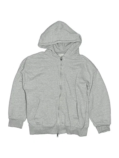 Pre-owned Zara Kids' Zip Up Hoodie In Silver