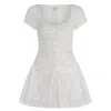 Zarfie Women's Blaire Mini Dress - White Anglaise In White