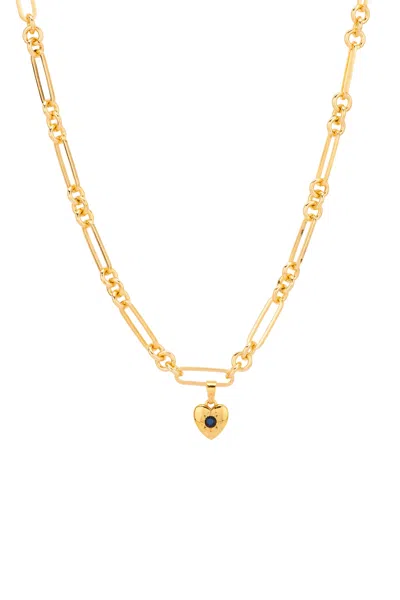 Zarfie Women's Gold Amour Heart Necklace