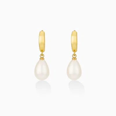 Zarfie Women's Gold / White Louloute Pearl Earrings In Multi