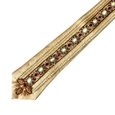 Zars London Men's Gold Ornate Pearl Luxe - Champagne