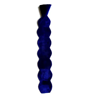 Zars London Men's The Curve Tie - Velvet - Blue