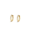 Zarux Bold Diamond Huggies In Gold