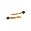 Zarux Cuban Drop Earrings In Gold