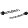 Zarux Cuban Drop Earrings In Metallic