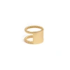 Zarux Double Rope Ring In Gold