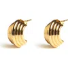 Zarux Golden Aura Earrings In Gold