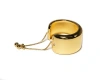 Zarux Modern Big Cuff With Moissanite Stone In Gold