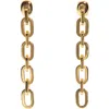 Zarux Modern Day Drop Earrings In Gold