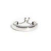 Zarux Modern Narrow Cuff In Silver