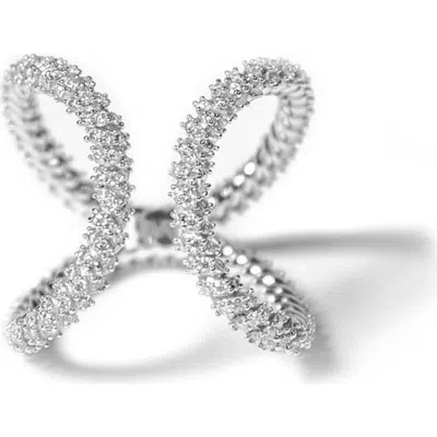 ZARUX ZARUX MODERN ROPE RING WITH MOISSANITE STONE