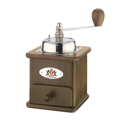 Zassenhaus Brasilla Manual Hand Crank Coffee Mill And Grinder, Dark Beechwood In Brown