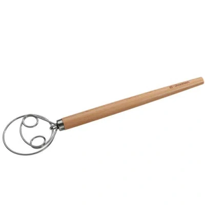 Zassenhaus Danish Batter And Dough Whisk With Beechwood Handle, 13.75" In Brown