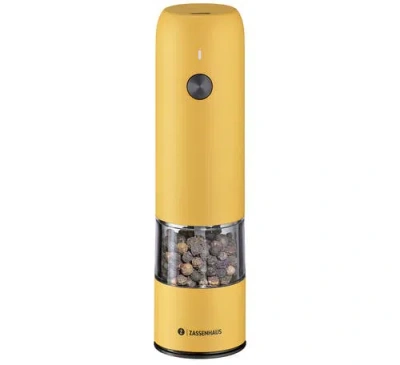 Zassenhaus Koln Rechargeable Salt Or Pepper Mill, 5.5" H X 1.5", Chrome In Animal Print