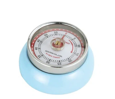 Zassenhaus Magnetic Retro 60 Minute Kitchen Timer, 2.75-inch In Light Blue