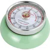 Zassenhaus Magnetic Retro 60 Minute Kitchen Timer, 2.75-inch In Mint Green
