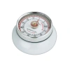 Zassenhaus Magnetic Retro 60 Minute Kitchen Timer, 2.75-inch In White