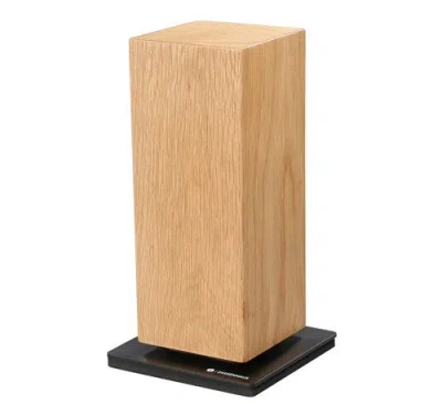 Zassenhaus Magnetic Spinning Wood Knife Block For Counter In Brown