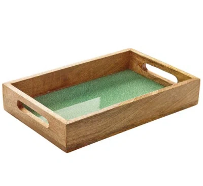 Zassenhaus Mango Wood Lacquered Serving Tray, 12" X 8" X 2" In Brown