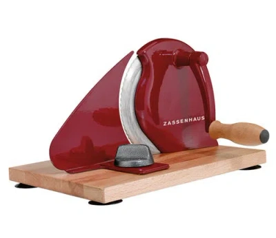 ZASSENHAUS ZASSENHAUS MANUAL BREAD SLICER, HAND CRANK HOME BREAD SLICER, 11.75" X 8"