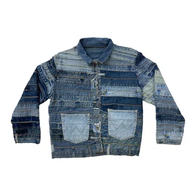 Zasta Studio Men's Blue Frayed Fusion Denim  H One