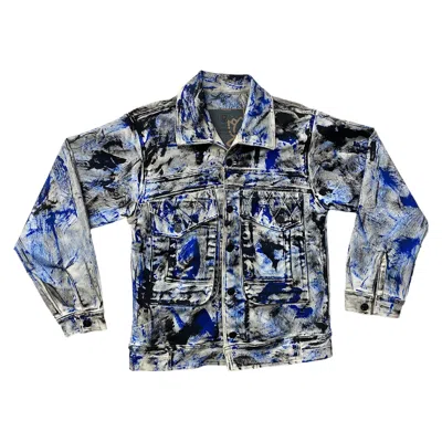 Zasta Studio Men's Blue / White Color Palette- Raw Denim - Blue, White In Blue/white